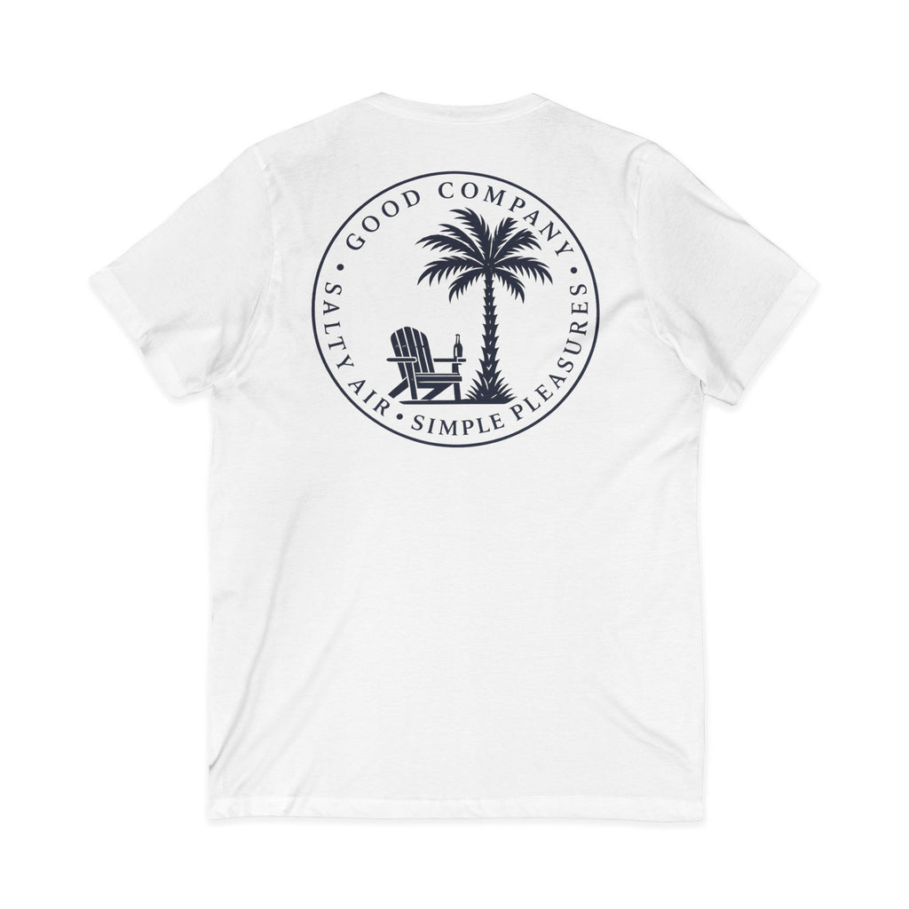 Chair and Palm V-Neck Tee