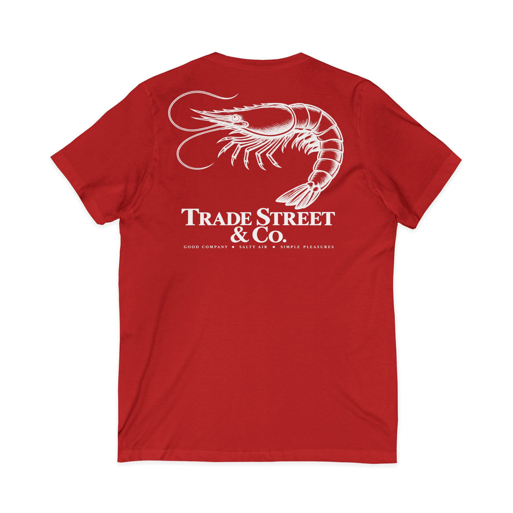 Coastal Shrimp V-Neck Tee