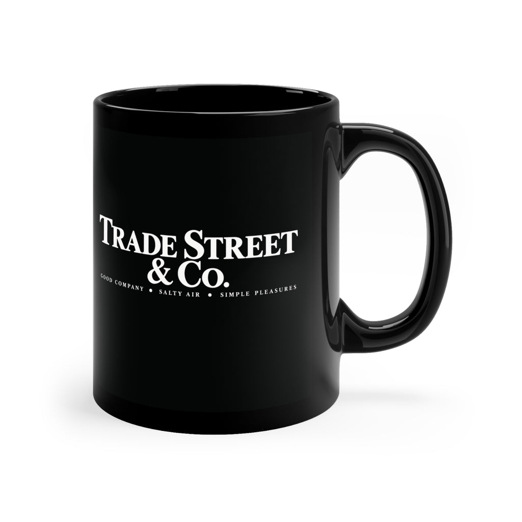 Happy Crab Coffee Mug — 11oz black ceramic