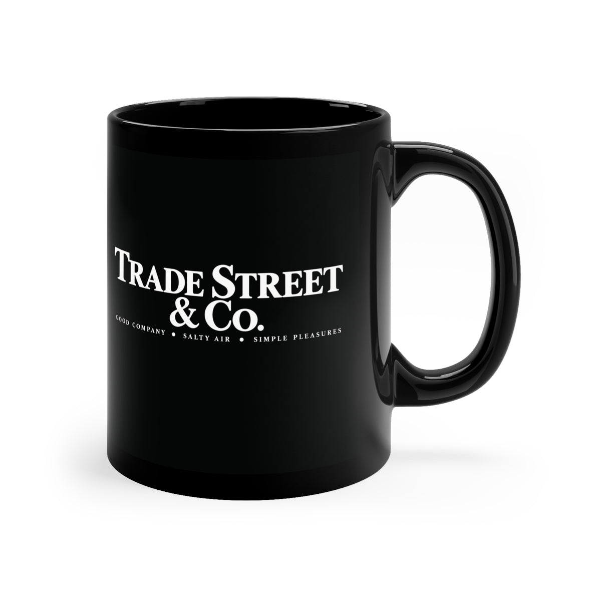 Happy Crab Coffee Mug — 11oz black ceramic