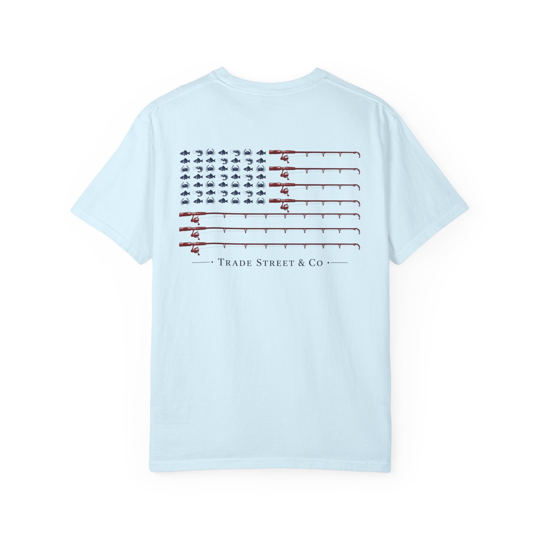 Gone Fishin’ Flag Tee