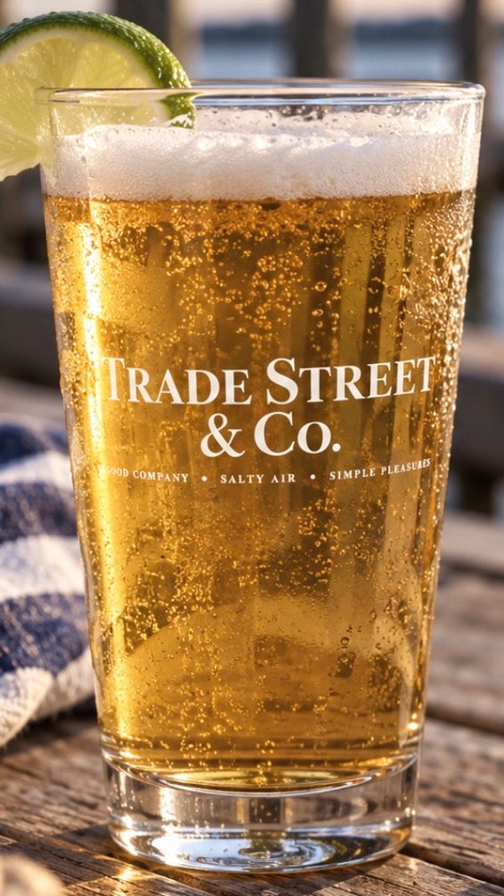 Trade Street & Co. Pint Glass - 16oz engraved