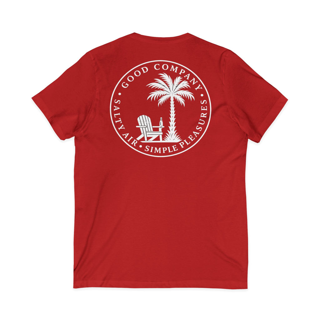 Chair and Palm V-Neck Tee