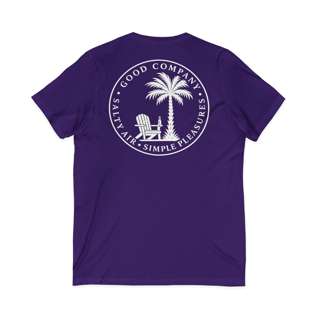 Chair and Palm V-Neck Tee