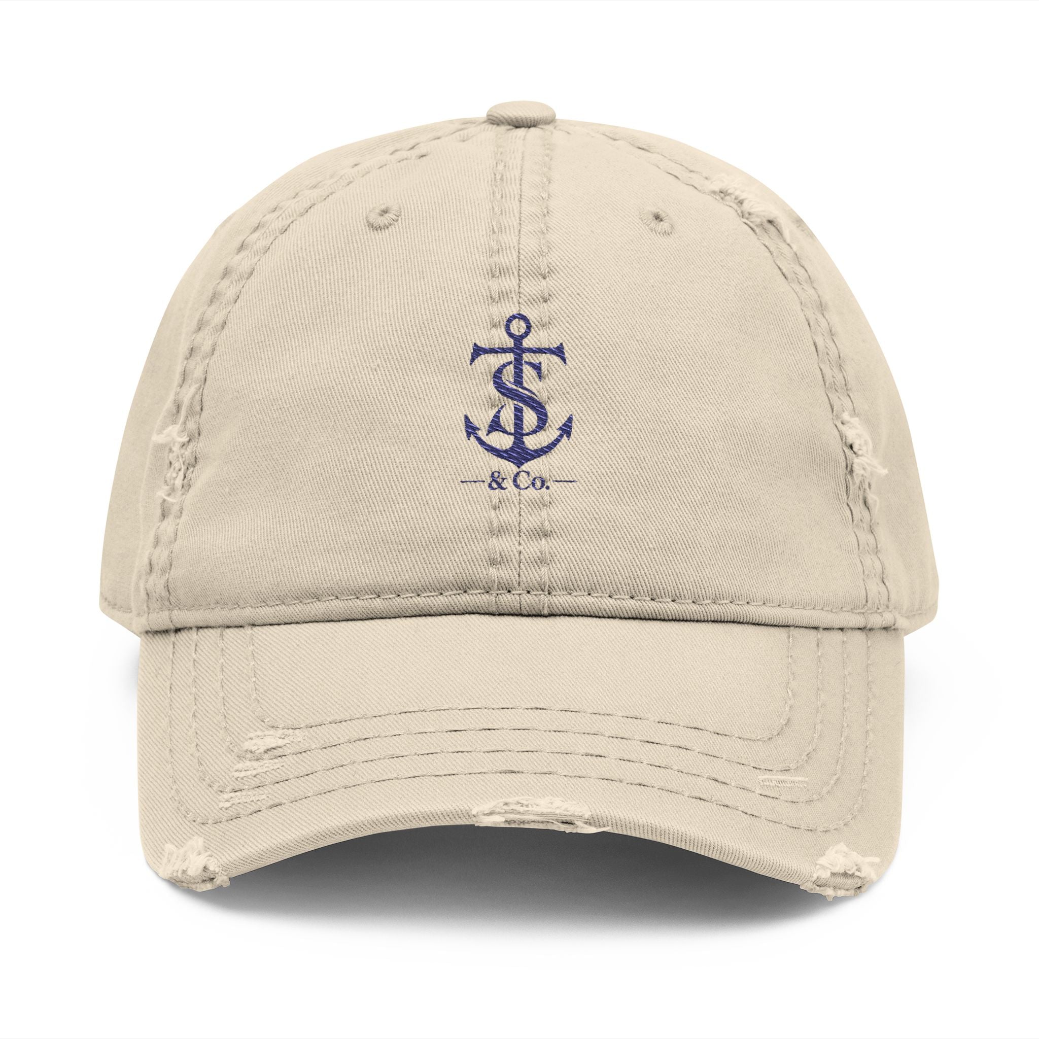 Khaki Anchor Insignia Ball Cap