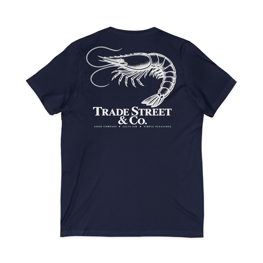 Coastal Shrimp V-Neck Tee