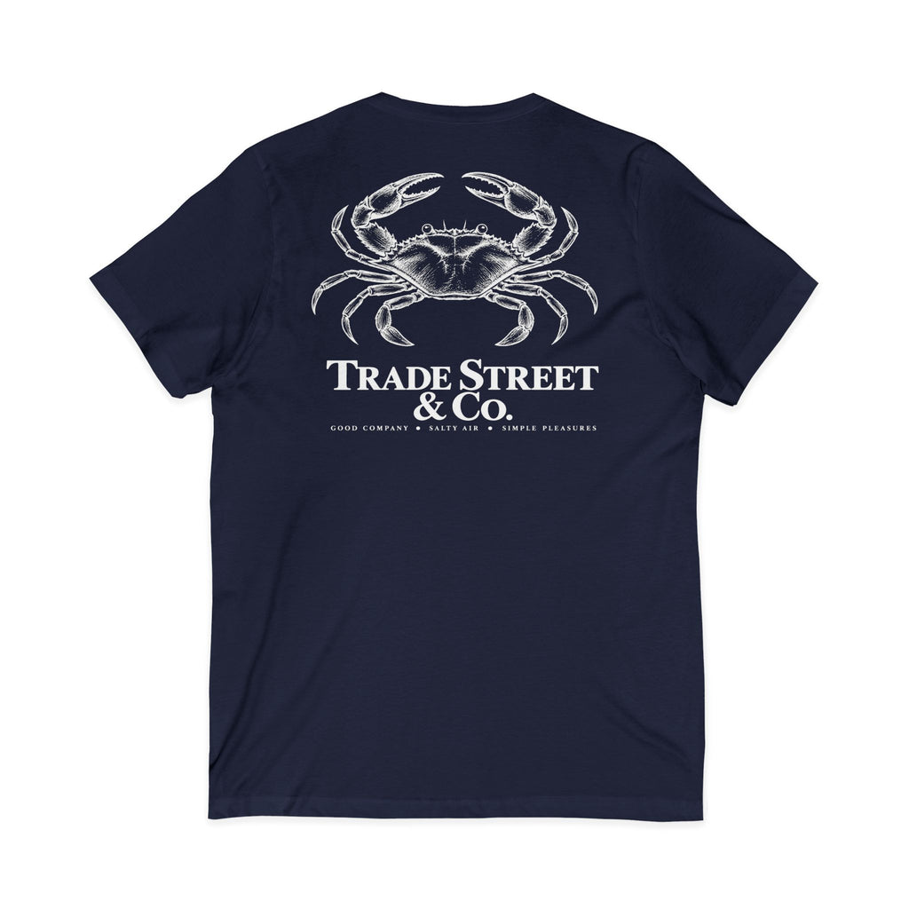 Blue Crab V-Neck Tee