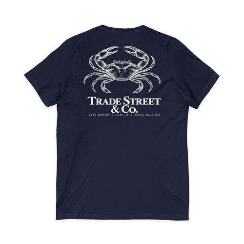Blue Crab V-Neck Tee